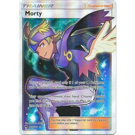 Morty -Single Card-Full Art Ultra Rare [212/214]-The Pokémon Company International-Ace Cards & Collectibles