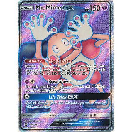Mr. Mime GX -Single Card-Full Art Ultra Rare [156/168]-The Pokémon Company International-Ace Cards &amp; Collectibles