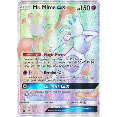 Mr. Mime GX -Single Card-Hyper Rare [173/168]-The Pokémon Company International-Ace Cards &amp; Collectibles