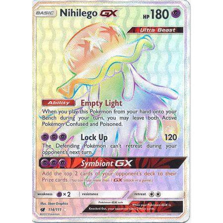 Nihilego GX -Single Card-Hyper Rare [114/111]-The Pokémon Company International-Ace Cards &amp; Collectibles