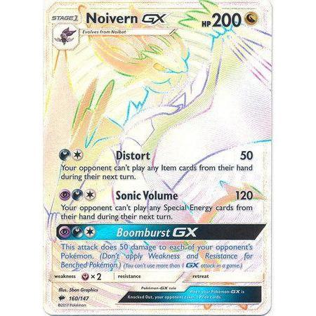 Noivern GX -Single Card-Hyper Rare [160/147]-The Pokémon Company International-Ace Cards &amp; Collectibles