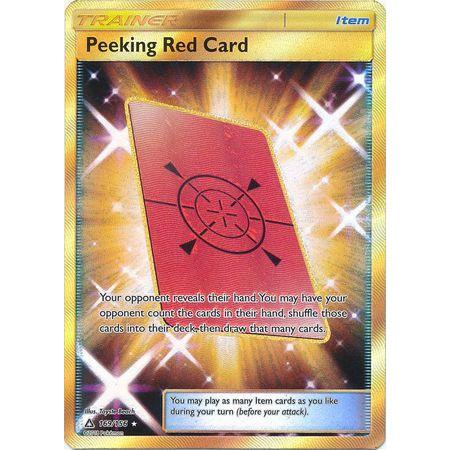 Peeking Red Card -Single Card-Secret Rare [169/156]-The Pokémon Company International-Ace Cards & Collectibles