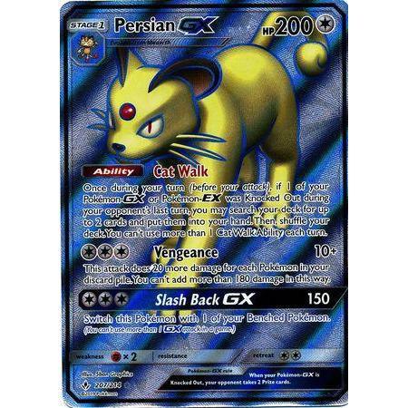 Persian GX -Single Card-Full Art Ultra Rare [207/214]-The Pokémon Company International-Ace Cards &amp; Collectibles