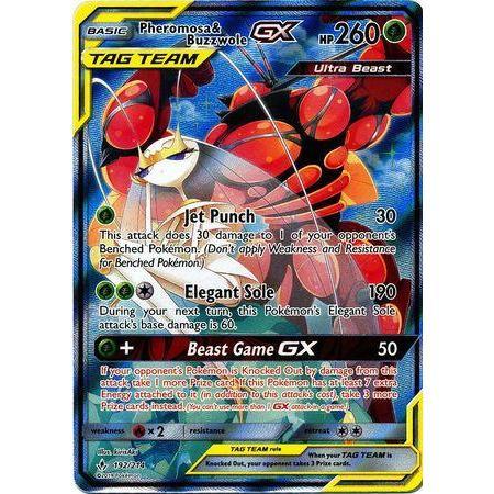 Pheromosa &amp; Buzzwole GX -Single Card-Full Art Ultra Rare [192/214]-The Pokémon Company International-Ace Cards &amp; Collectibles
