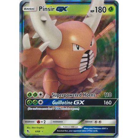 Pinsir GX -Single Card-Ultra Rare [6/68]-The Pokémon Company International-Ace Cards & Collectibles
