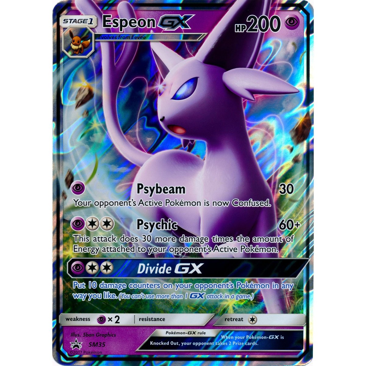 Pokemon Espeon GX Jumbo Card-The Pokémon Company International-Ace Cards &amp; Collectibles
