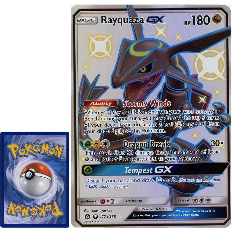 Carta Pokémon Rayquaza Gx Versão Extragrande (Jumbo) Original