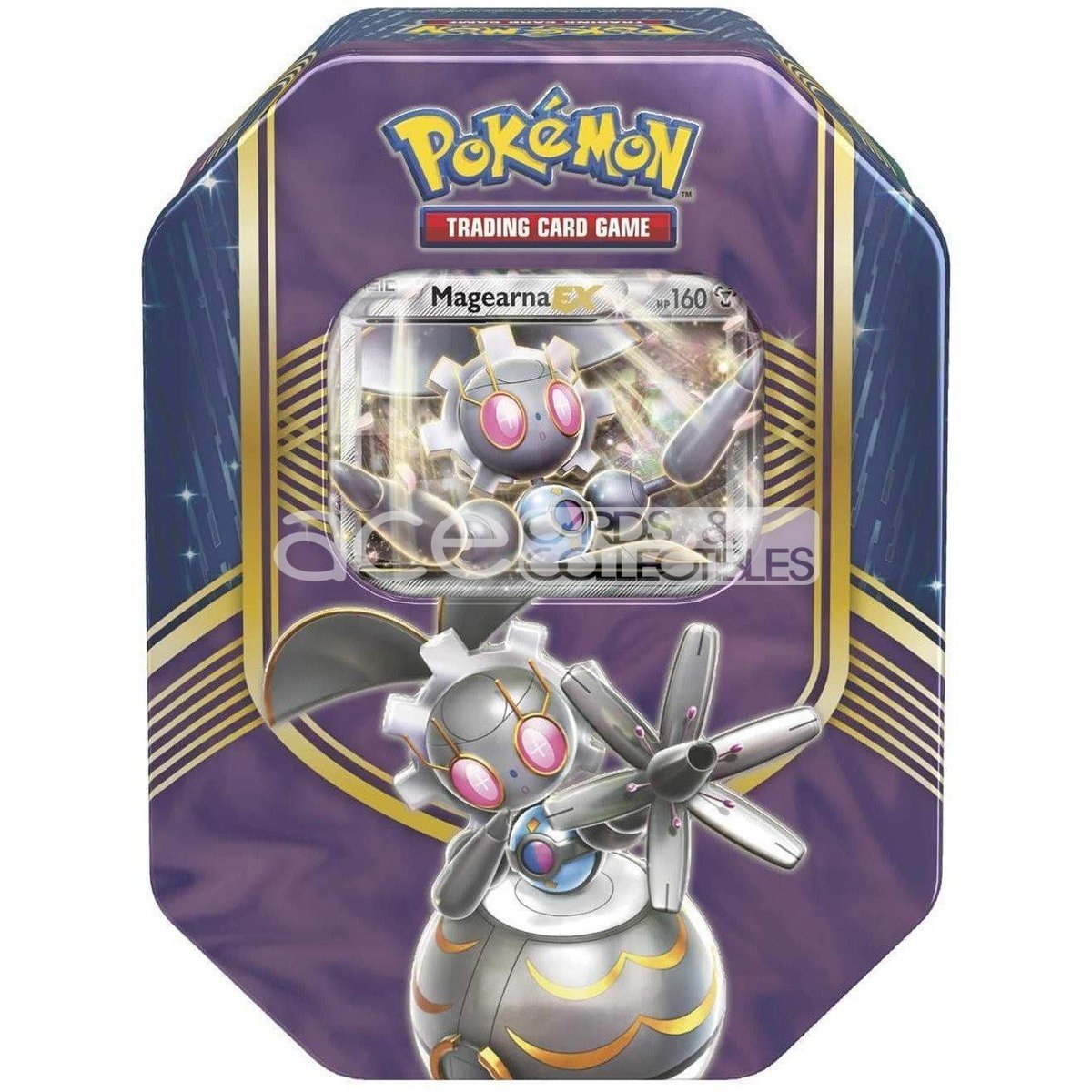 Pokemon TCG: Battle Heart Tin (Magearna EX)-The Pokémon Company International-Ace Cards &amp; Collectibles