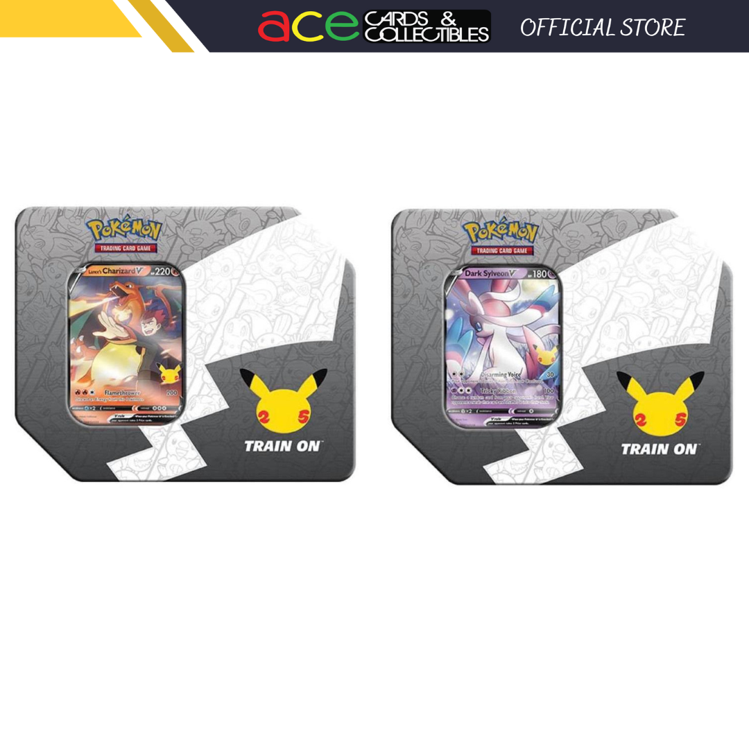 Pokemon TCG: Celebrations Collection Big V Tins-Set of 2 (Charizard V &amp; Dark Sylveon V)-The Pokémon Company International-Ace Cards &amp; Collectibles