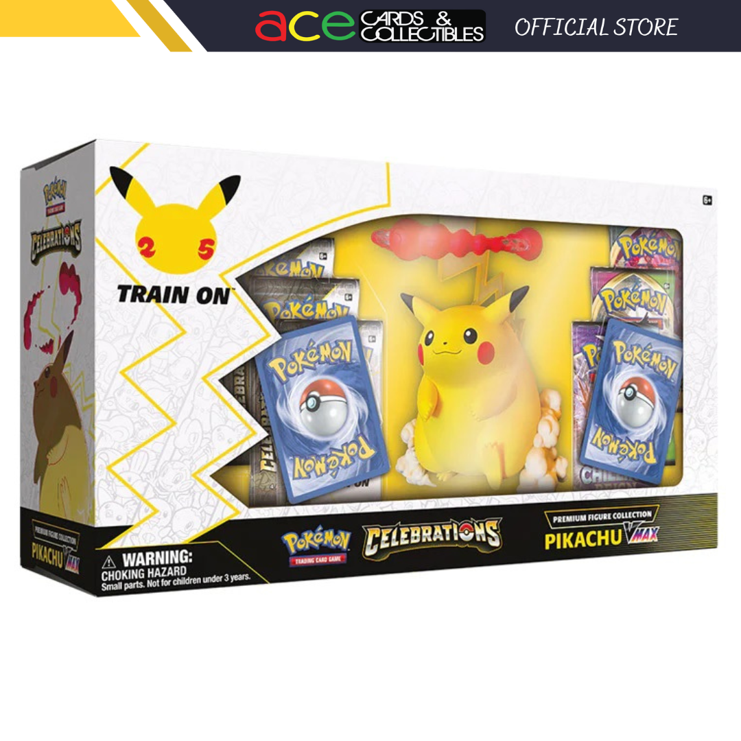 Pokemon TCG: Celebrations Premium Figure Collection—Pikachu VMAX-The Pokémon Company International-Ace Cards & Collectibles