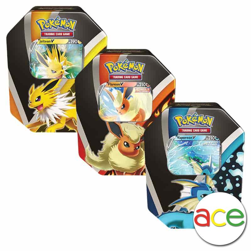 Pokémon TCG: Eevee Evolutions Tin-Set of 3 Tin-The Pokémon Company International-Ace Cards & Collectibles