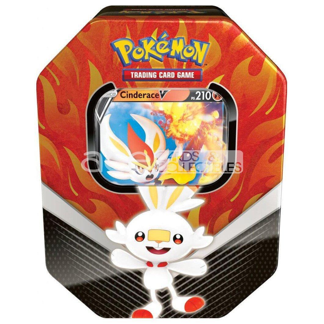 Pokemon TCG Galar Partners Tin-Cinderace V Tin-The Pokémon Company International-Ace Cards &amp; Collectibles