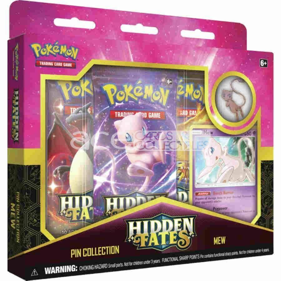 Pokemon TCG: Hidden Fates Pin Collection Mewtwo or Mew-Mew-The Pokémon Company International-Ace Cards &amp; Collectibles