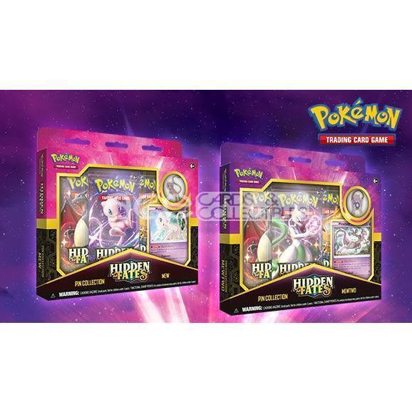 Pokemon TCG: Hidden Fates Pin Collection Mewtwo or Mew-Mewtwo-The Pokémon Company International-Ace Cards &amp; Collectibles