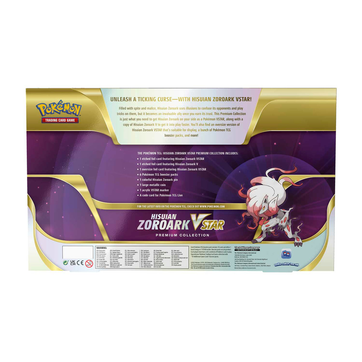 Pokemon TCG: Hisuian Zoroark V Star Premium Collection-The Pokémon Company International-Ace Cards &amp; Collectibles