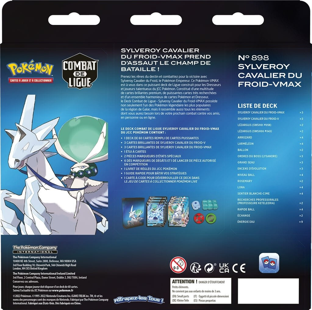 Pokemon TCG: (Ice Rider Calyrex / Shadow Rider Calyrex ) VMAX Battle Deck-Ice Rider Calyrex VMAX Deck-The Pokémon Company International-Ace Cards &amp; Collectibles