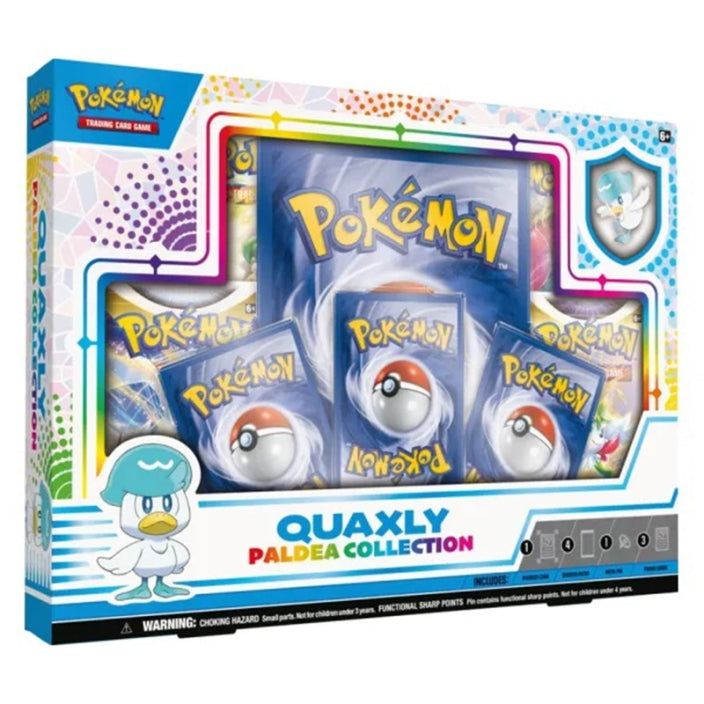 Pokemon TCG January 2023 Preview Box : Paldea Collection - Sprigatito / Fuecoco / Quaxly-Quaxly-The Pokémon Company International-Ace Cards &amp; Collectibles