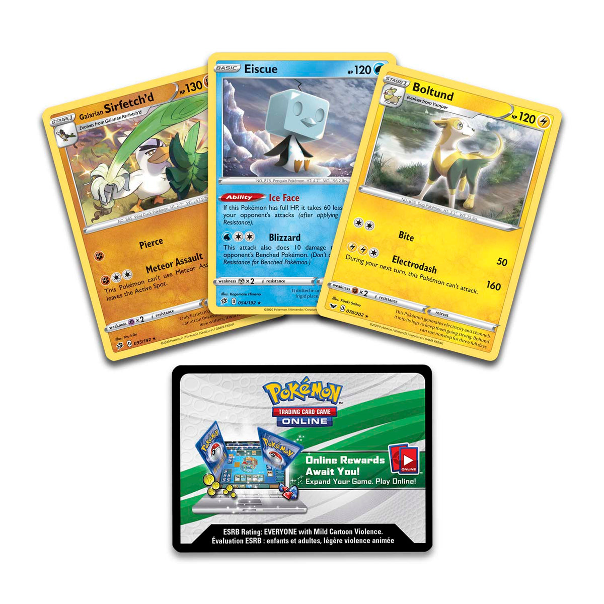 Pokemon TCG Knock Out Collection-Boltund &amp; Eiscue &amp; Sirfetch&#39;d-The Pokémon Company International-Ace Cards &amp; Collectibles