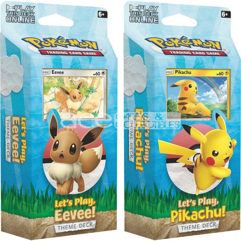 let's play pokemon trading card game Pokemon TCG: Let's Play Pikachu/Eevee! Theme Deck