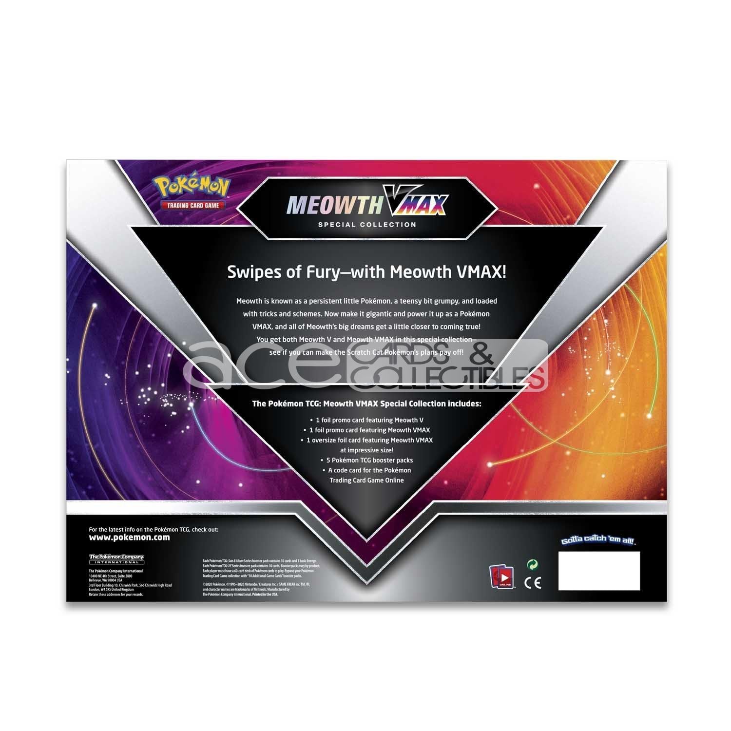 Pokemon TCG: Meowth Vmax Special Collection-The Pokémon Company International-Ace Cards & Collectibles