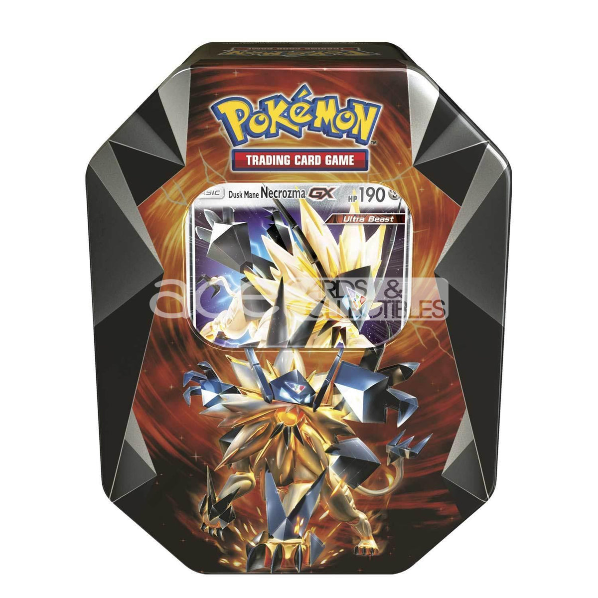 Pokemon TCG: Necrozma Prism Tin-Dawn Wings Necrozma GX Tin-The Pokémon Company International-Ace Cards &amp; Collectibles