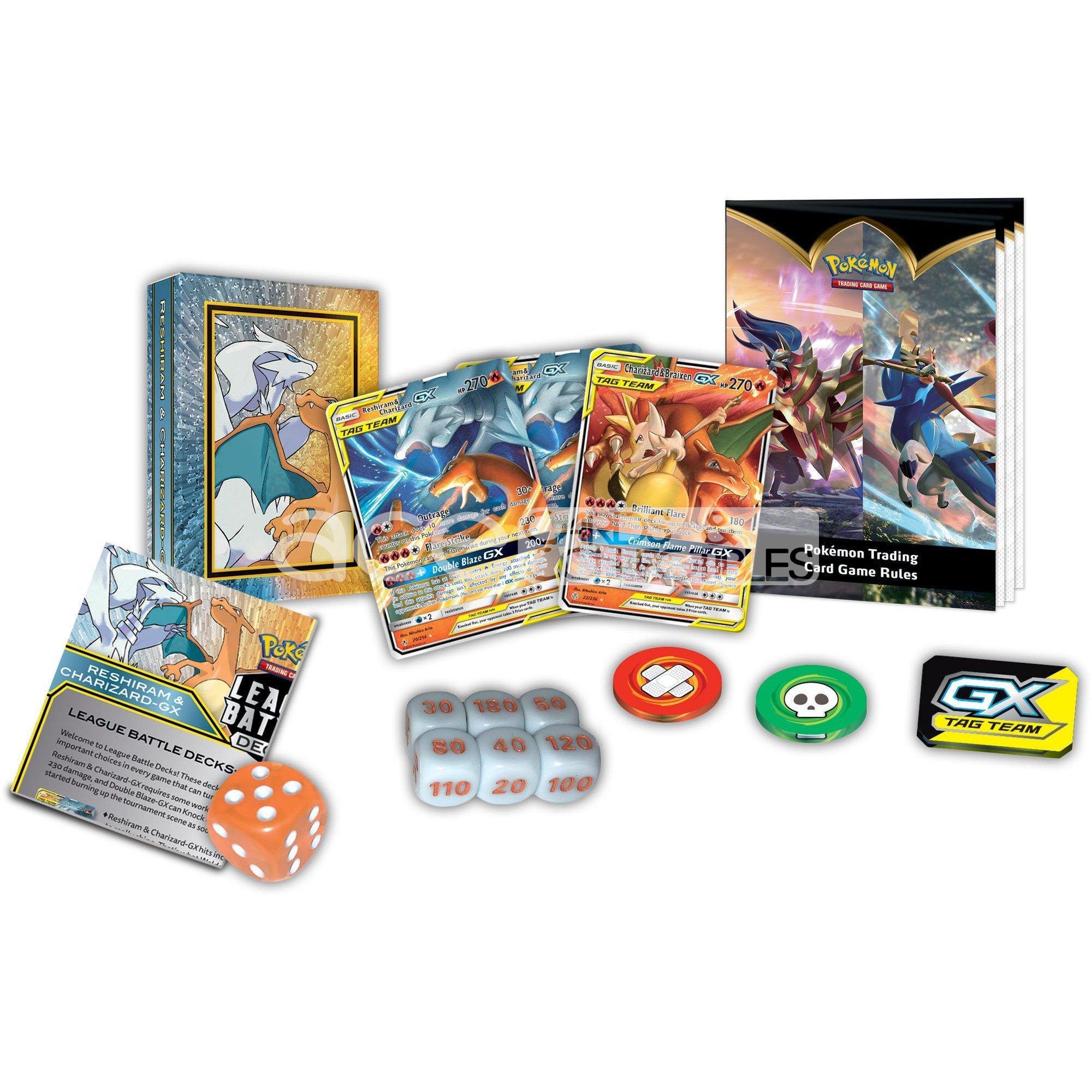 pokemon tcg how many gx cards in a deck Pokémon TCG: Pikachu & Zekrom-GX and Reshiram & Charizard-GX League Ba