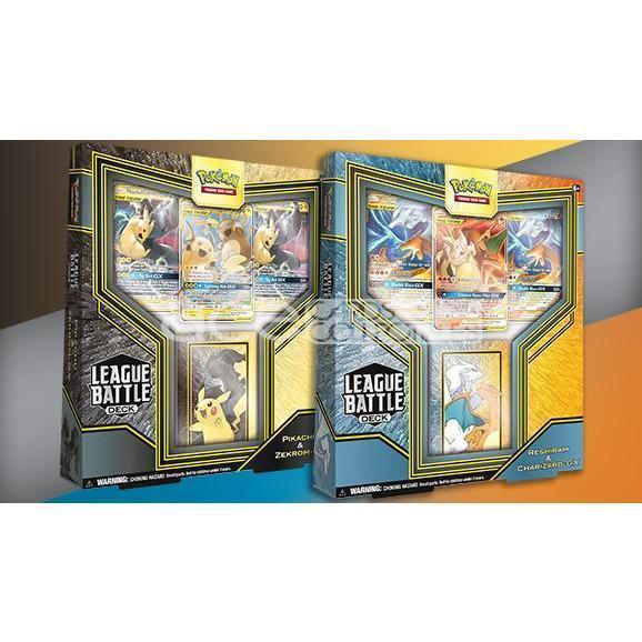 Pokémon TCG: Pikachu &amp; Zekrom-GX and Reshiram &amp; Charizard-GX League Battle Decks-Pikachu &amp; Zekrom-GX-The Pokémon Company International-Ace Cards &amp; Collectibles