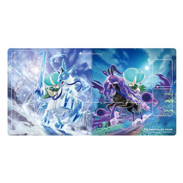 Pokemon TCG Playmat (Ice Rider Calyrex &amp; Shadow Rider Calyrex)-The Pokémon Company International-Ace Cards &amp; Collectibles