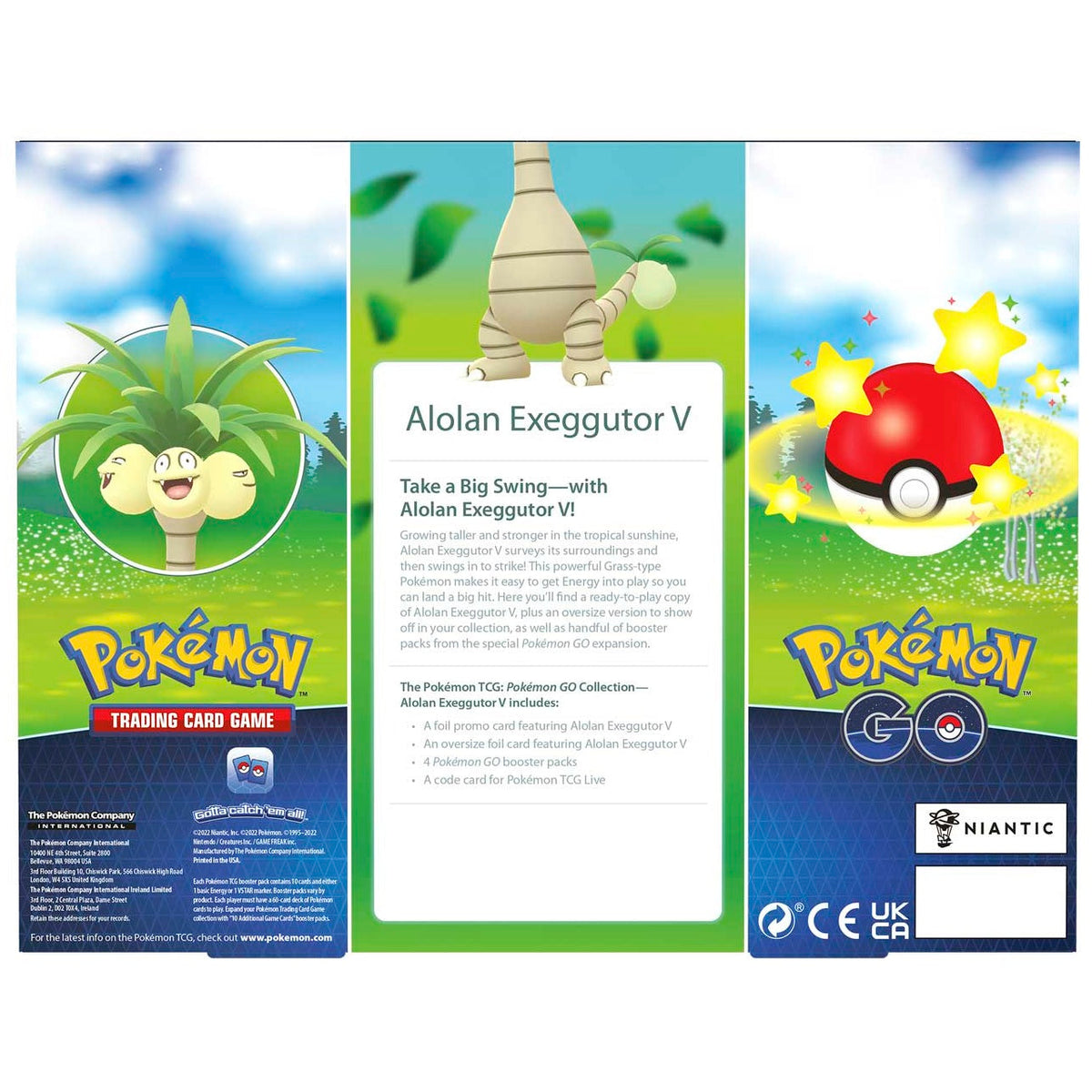 Pokemon TCG: Pokemon GO Collection — Alolan Exeggutor V-The Pokémon Company International-Ace Cards &amp; Collectibles