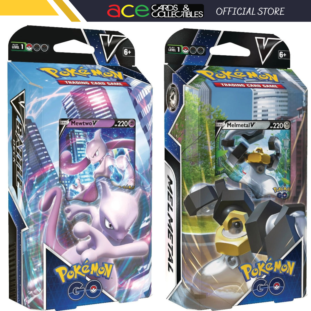 Pokemon TCG: Pokemon GO (Mewtwo V / Melmetal V) Battle Deck-Mewtwo V Deck-The Pokémon Company International-Ace Cards &amp; Collectibles