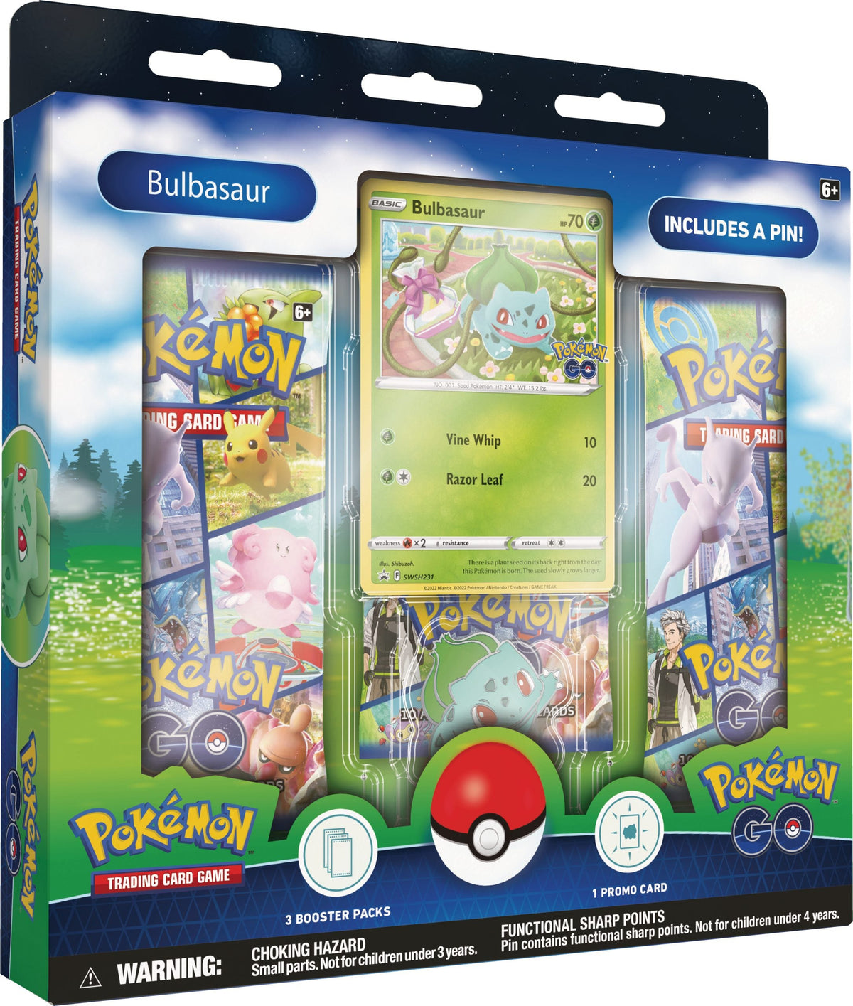 Pokemon TCG: Pokemon GO Pin Collection (Bulbasaur/Charmander/Squirtle)-Bulbasaur-The Pokémon Company International-Ace Cards &amp; Collectibles
