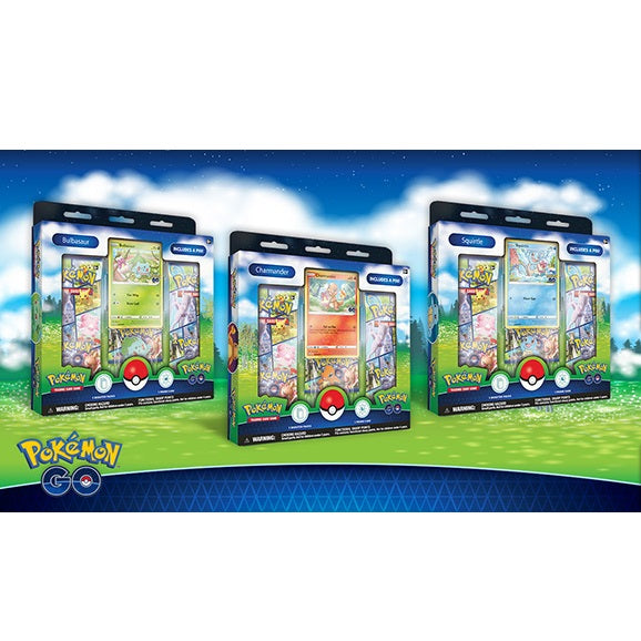 Pokemon TCG: Pokemon GO Pin Collection (Bulbasaur/Charmander/Squirtle)-Completed Set of 3-The Pokémon Company International-Ace Cards & Collectibles