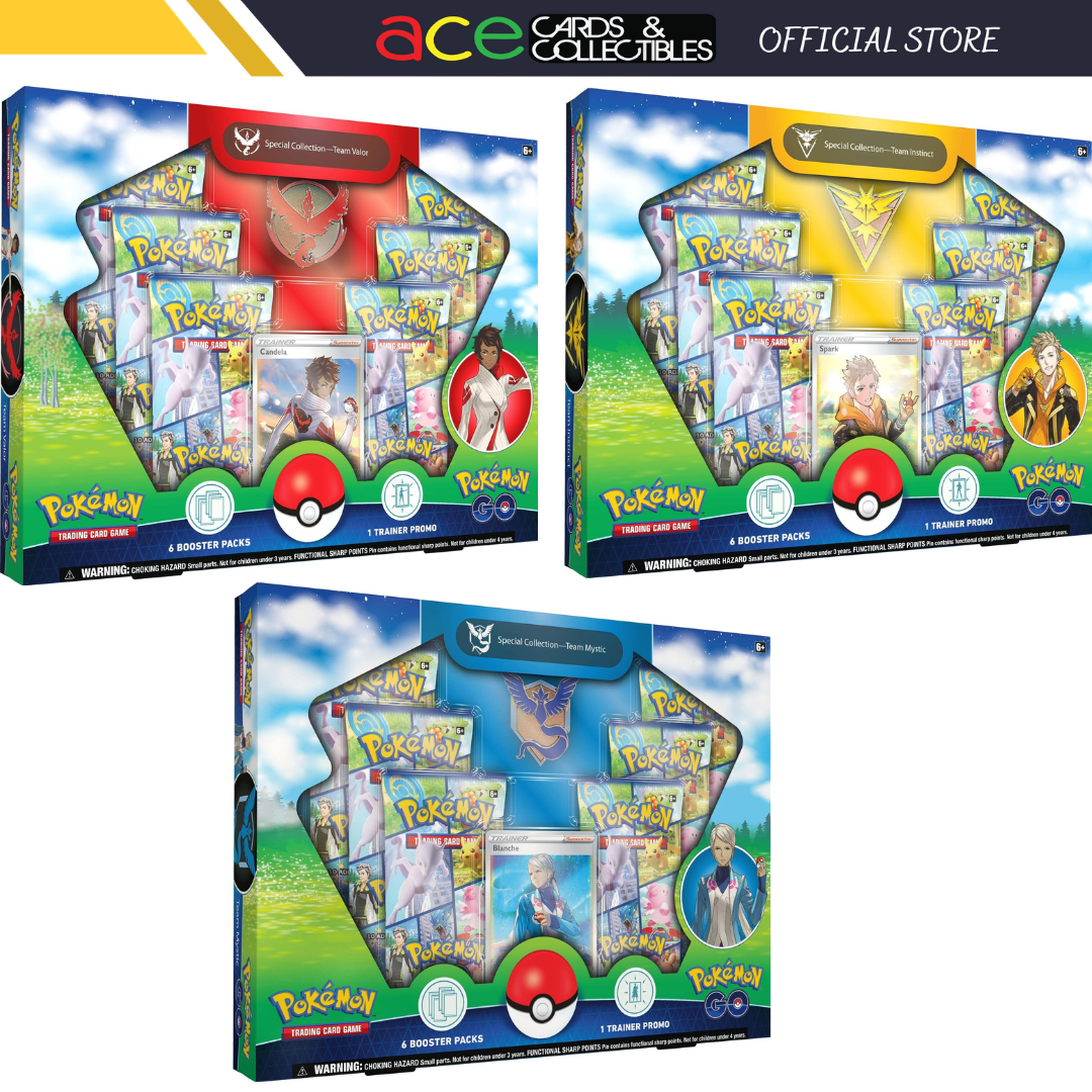Pokemon TCG: Pokemon GO Special Collection (Team Instinct / Team Mystic / Team Valor)-Completed Set of 3-The Pokémon Company International-Ace Cards &amp; Collectibles