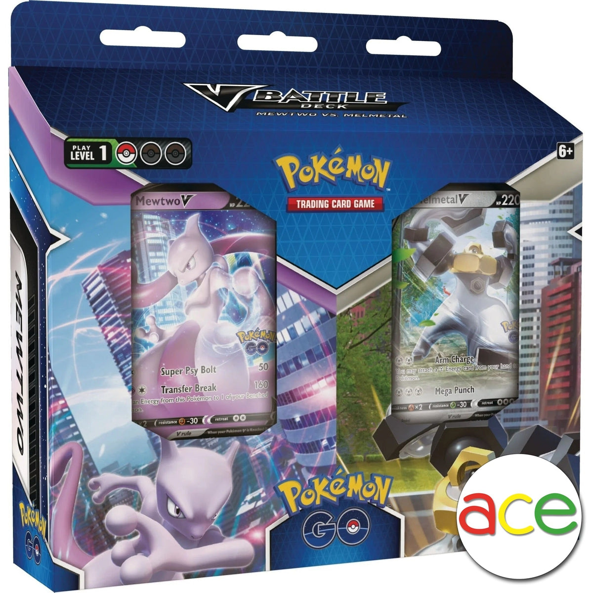 Pokemon TCG: Pokemon GO V Battle Deck (Mewtwo VS. Melmetal)-The Pokémon Company International-Ace Cards & Collectibles