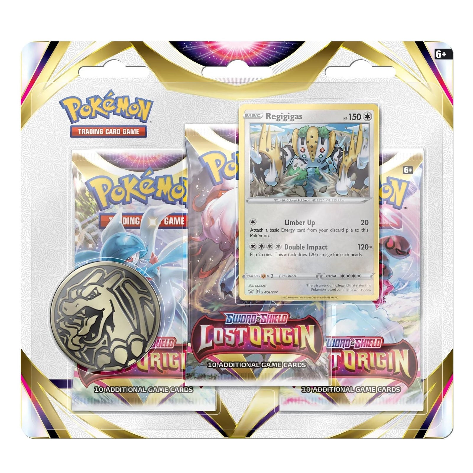 Pokemon TCG: SS11 Lost Origin - 3 Packs Blister-Both Design (Regigigas & Weavile)-The Pokémon Company International-Ace Cards & Collectibles