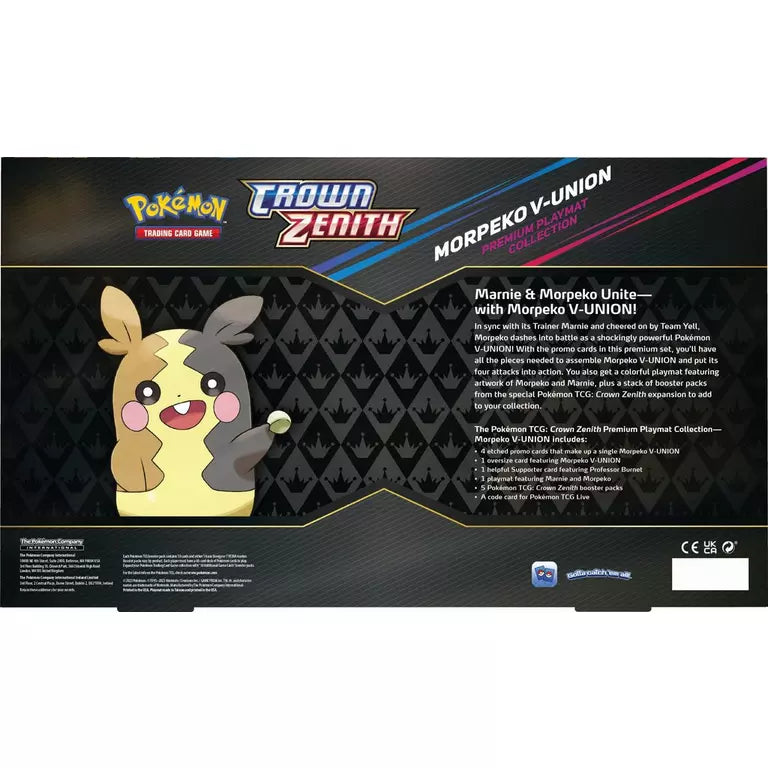 Pokemon TCG: SWSH12.5 Crown Zenith Morpeko V-Union Premium Playmat Collection-The Pokémon Company International-Ace Cards &amp; Collectibles