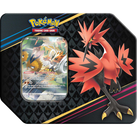 Pokemon TCG: SWSH12.5 Crown Zenith Special Art 7&quot; Tin-Galarian Zapdos-The Pokémon Company International-Ace Cards &amp; Collectibles