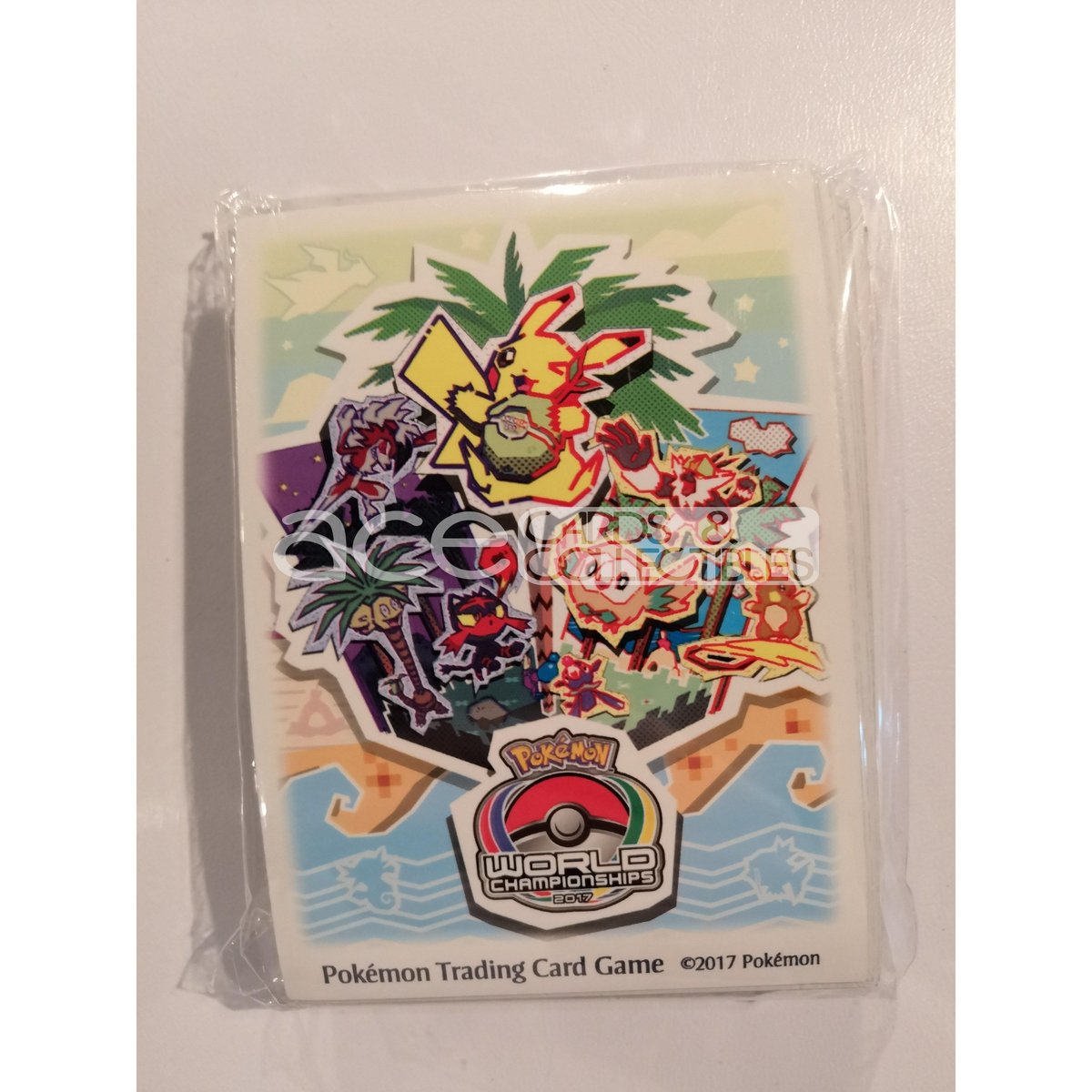 Pokemon TCG Sleeves Event Exclusive (World Champaionship 2017)-The Pokemon Company International-Ace Cards &amp; Collectibles