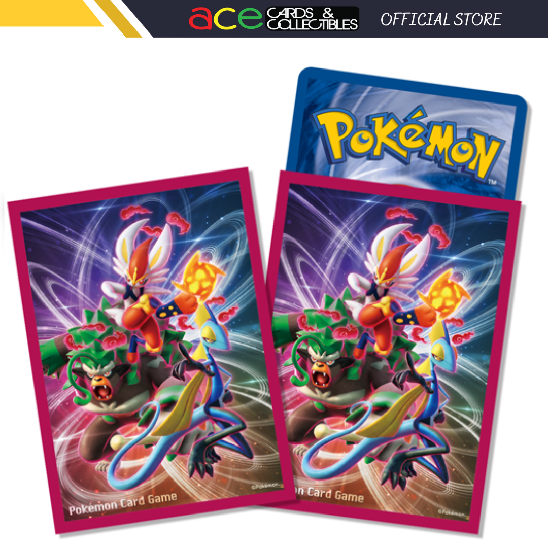 Pokemon TCG Sleeves (Inteleon &amp; Rillaboom &amp; Cinderace)-The Pokémon Company International-Ace Cards &amp; Collectibles