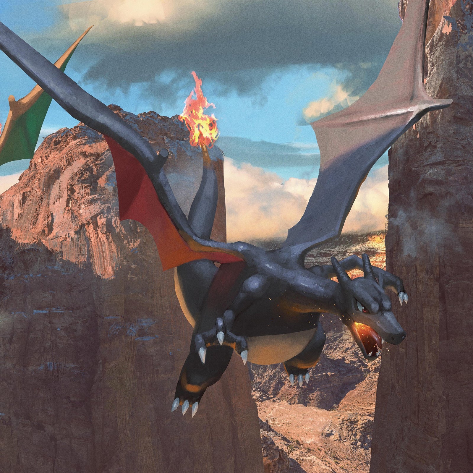 Pokemon TCG Sleeves (Shiny Charizard)-The Pokémon Company International-Ace Cards & Collectibles