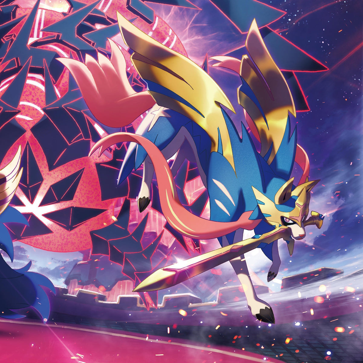 Pokemon TCG Sleeves (Zacian, Zamazenta, Eternatus)-The Pokémon Company International-Ace Cards & Collectibles