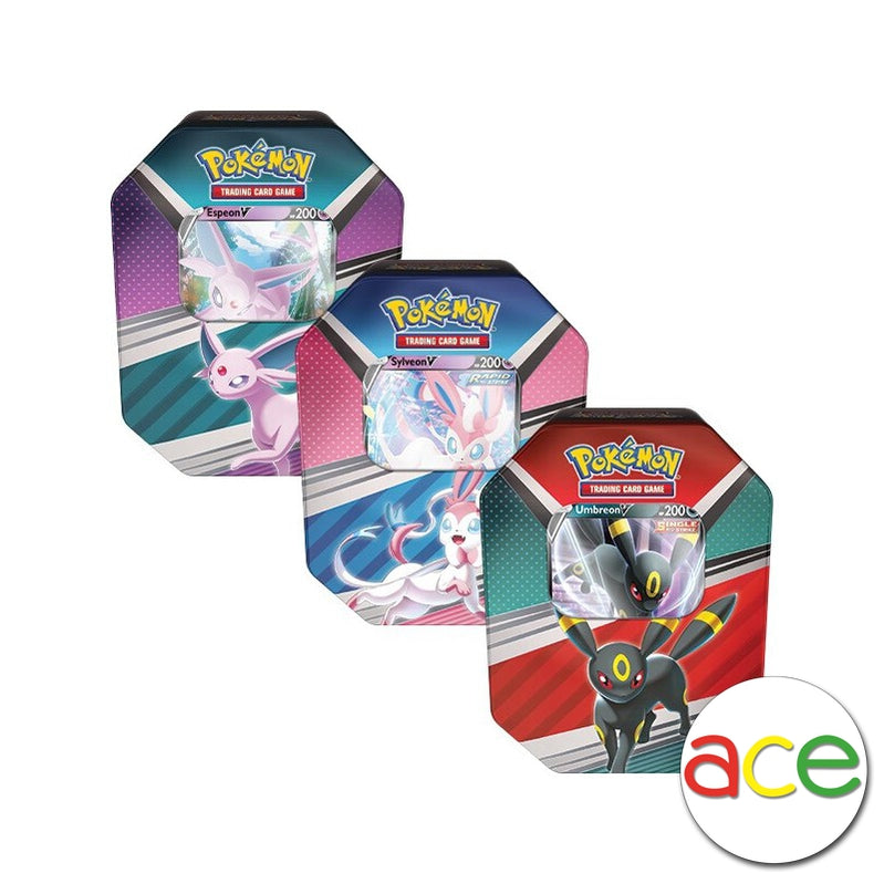 Pokemon TCG: Spring Tin V Heroes-Set of 3 (Espeon &amp; Umbreon &amp; Sylveon)-The Pokémon Company International-Ace Cards &amp; Collectibles