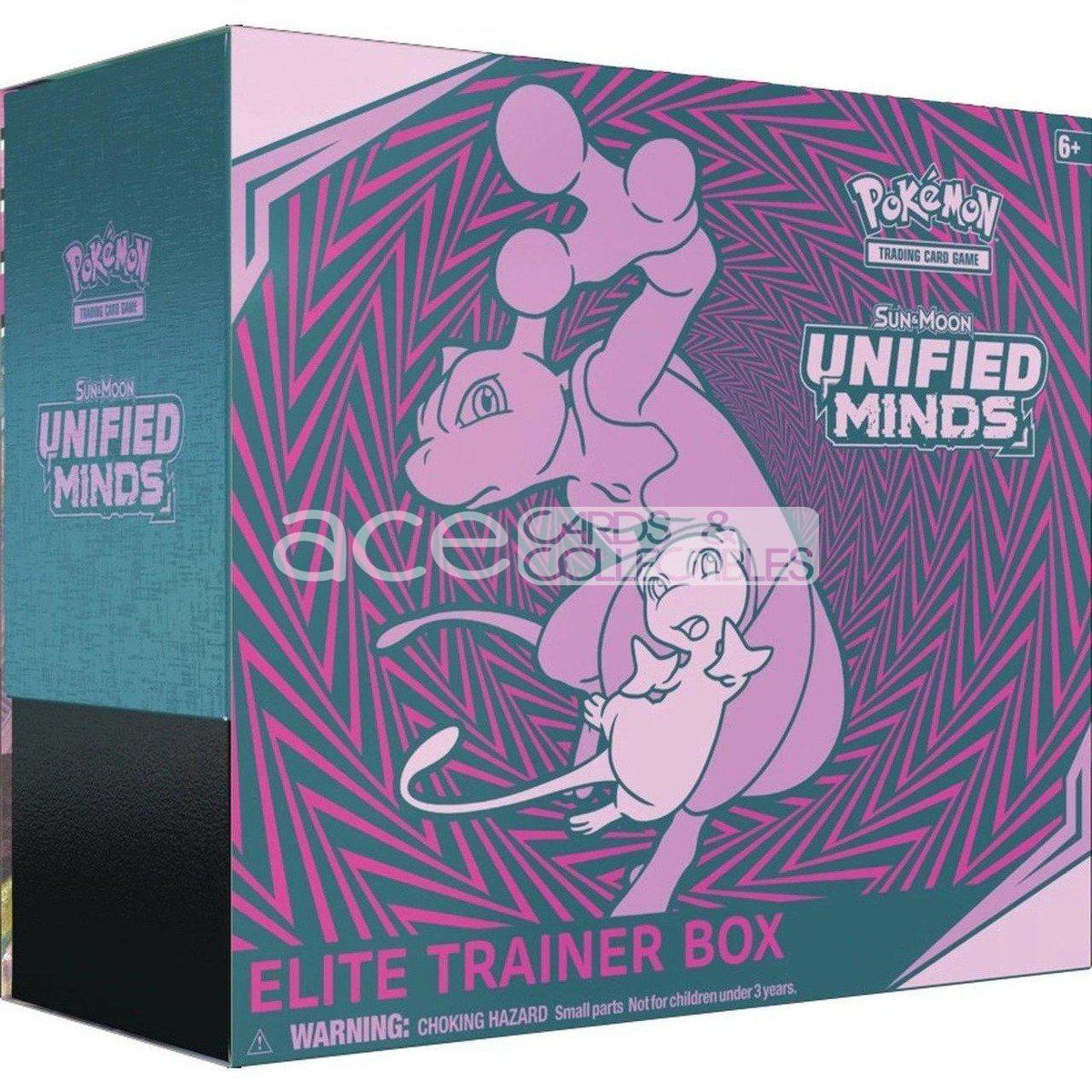 Pokemon TCG: Sun & Moon SM11 Unified Minds Elite Trainer Box-The Pokémon Company International-Ace Cards & Collectibles