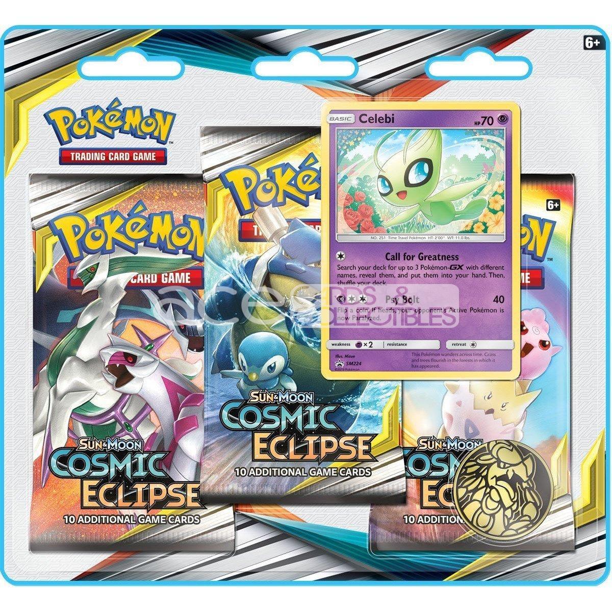 Pokemon TCG: Sun & Moon SM12 Cosmic Eclipse Blister (Celebi) or (Victini)-Blister (Celebi)-The Pokémon Company International-Ace Cards & Collectibles