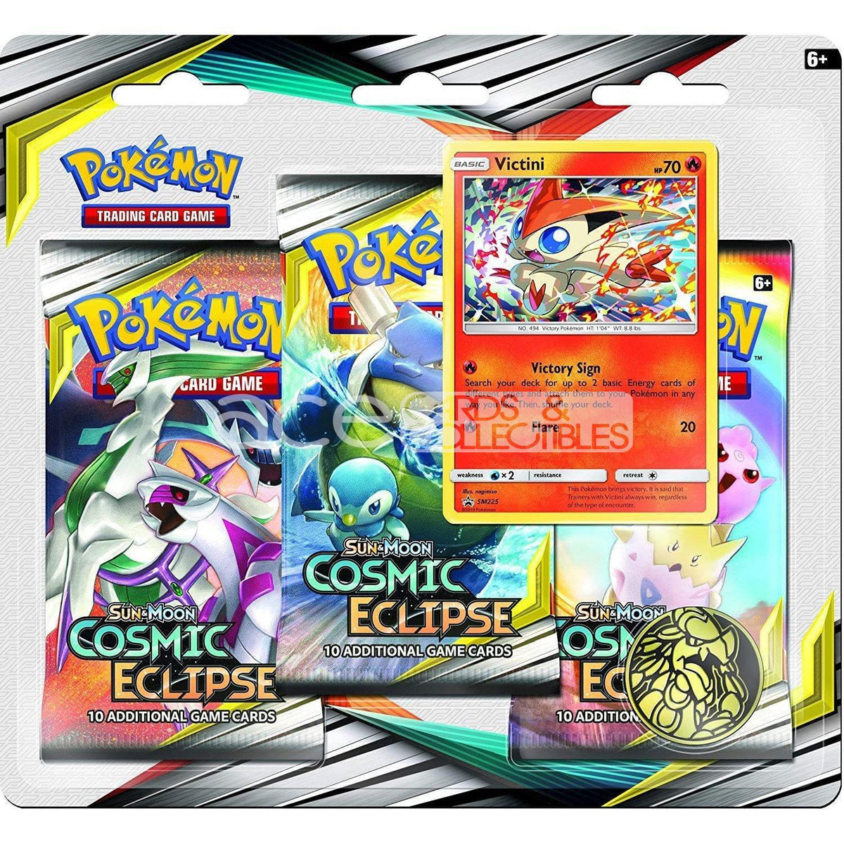 Pokemon TCG: Sun & Moon SM12 Cosmic Eclipse Blister (Celebi) or (Victini)-Blister (Celebi)-The Pokémon Company International-Ace Cards & Collectibles
