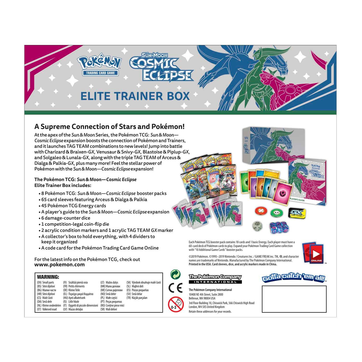 Pokemon TCG: Sun & Moon SM12 Cosmic Eclipse Elite Trainer Box-The Pokémon Company International-Ace Cards & Collectibles