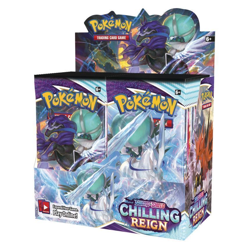 Pokemon TCG: Sword &amp; Shield - Booster Box - [ SS06 Chilling Reign / SS07 Evolving Skies / SS08 Fusion Strike ]-Chilling Reign Box-The Pokémon Company International-Ace Cards &amp; Collectibles