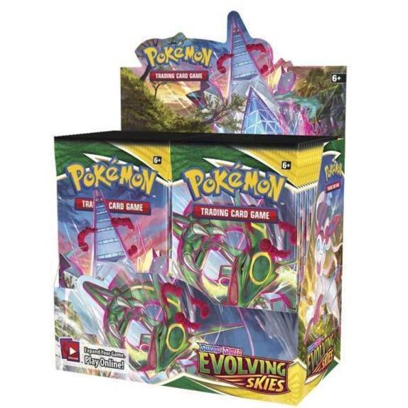 Pokemon TCG: Sword &amp; Shield - Booster Box - [ SS06 Chilling Reign / SS07 Evolving Skies / SS08 Fusion Strike ]-Evolving Skies Box-The Pokémon Company International-Ace Cards &amp; Collectibles