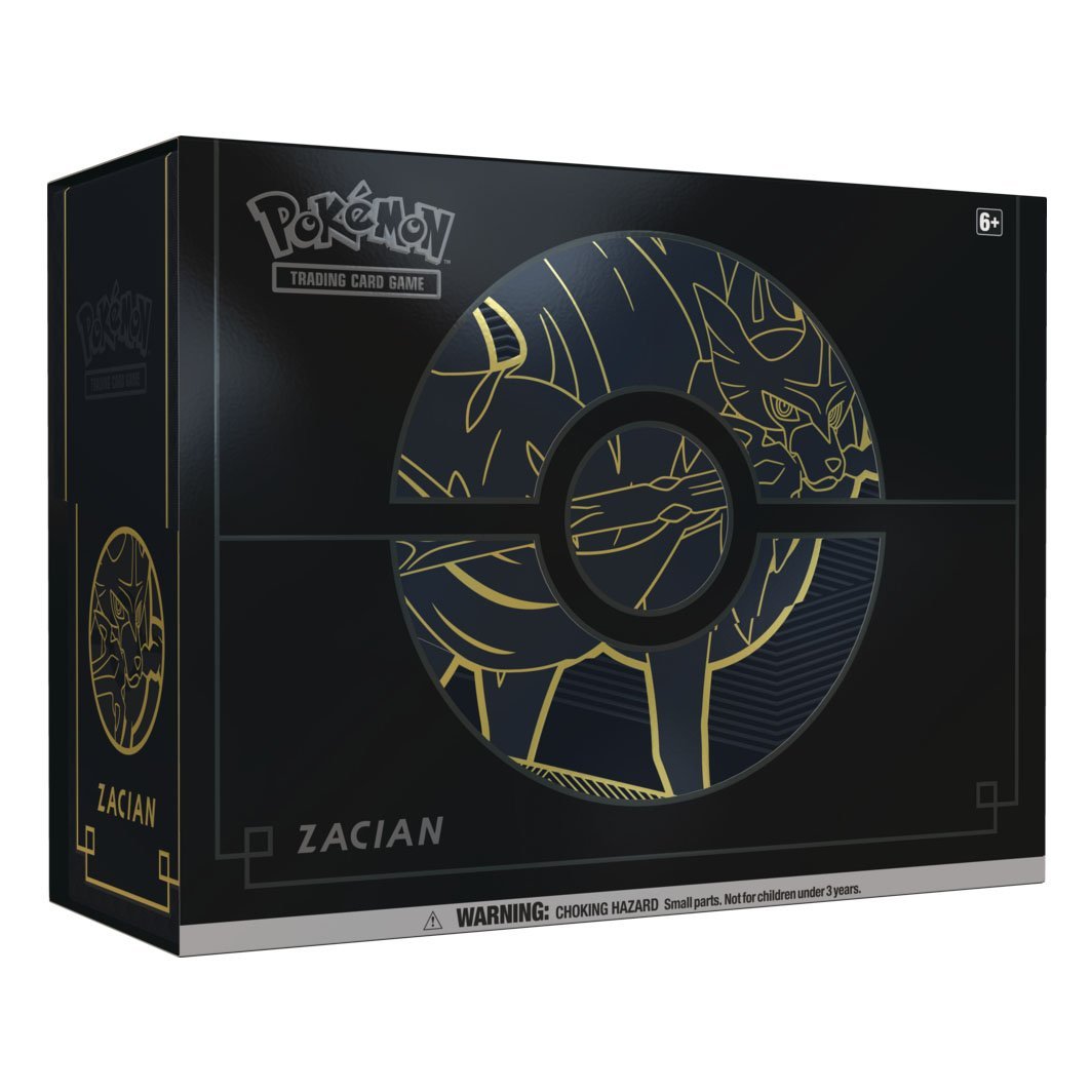 Pokemon TCG: Sword &amp; Shield Elite Trainer Box Plus—Zacian or Zamazenta-Zacian-The Pokémon Company International-Ace Cards &amp; Collectibles