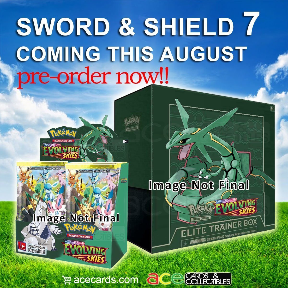 Pokemon TCG: Sword &amp; Shield Evolving Skies SS07 Booster-Single Pack (Random)-The Pokémon Company International-Ace Cards &amp; Collectibles